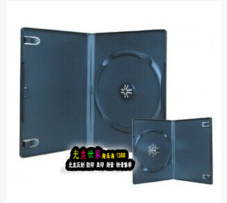 7 cm ultra-thin DVD CDs Box Ursbox Single disc Rectangular Disc box black with film-fit inserts