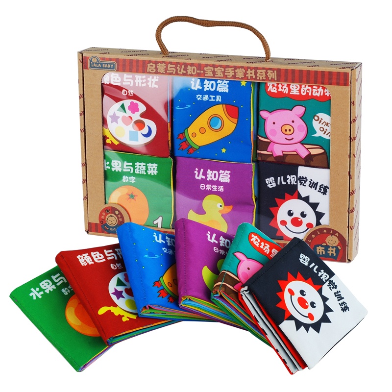当当网百货 拉拉布书 布玩 套装系列 启蒙与认知-宝宝手掌书系列