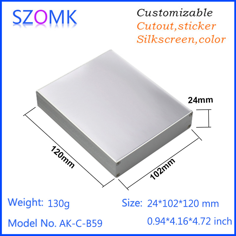 Alcom 24 * 102 * 120 B59 aluminium alloy outer shell aluminium extruded material housing CASING machined customised