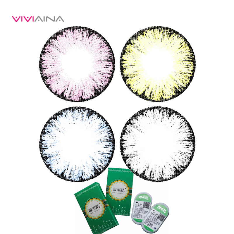Viviaina薇薇爱 可米路 冰花 大眼女孩混血美瞳彩色隐形眼镜1片BD