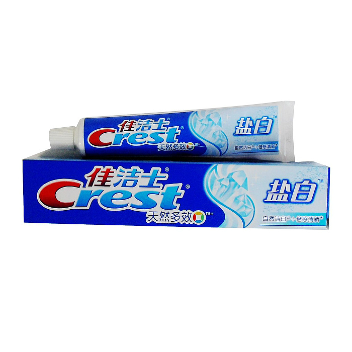 佳洁士牙膏盐白牙膏140g 清凉薄荷