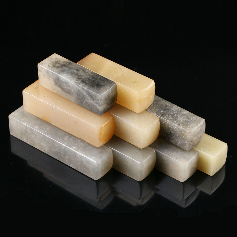 Seal carving seal stone Dandong stone micro-blemish Beginner practice Seal material Seal stone treatment Print surface 1 5x5