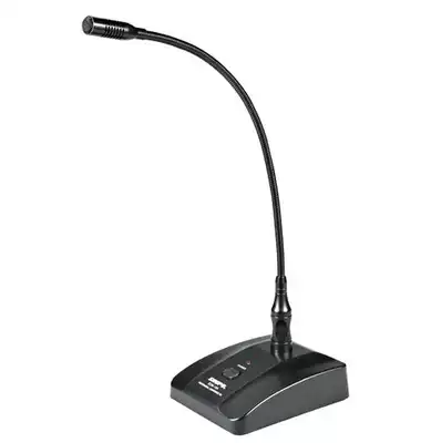 Shupe EDM18A broadcast microphone conference speech capacitor cable desktop gooseneck microphone original