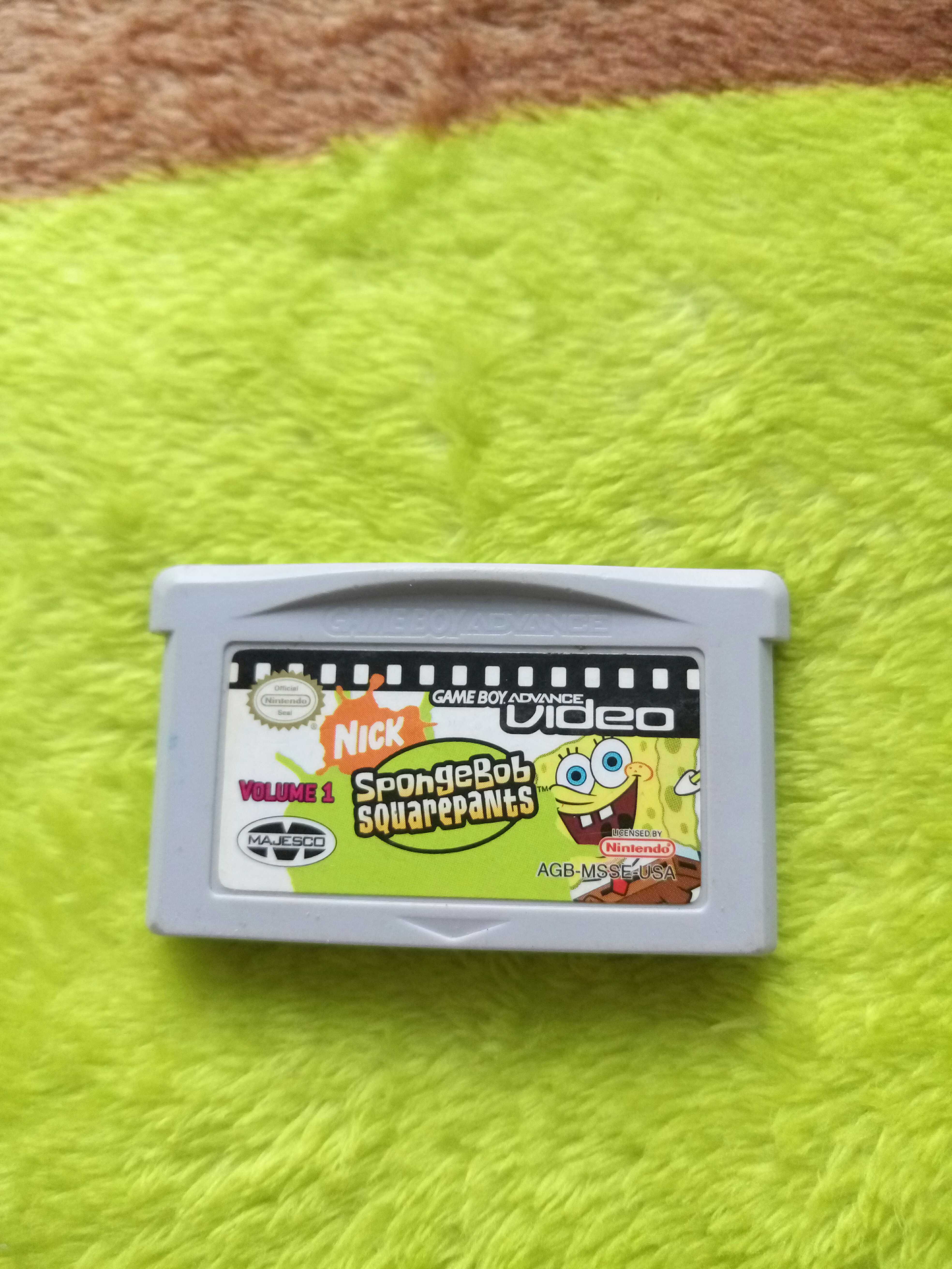 gba spongebob video original genuine US version movie card