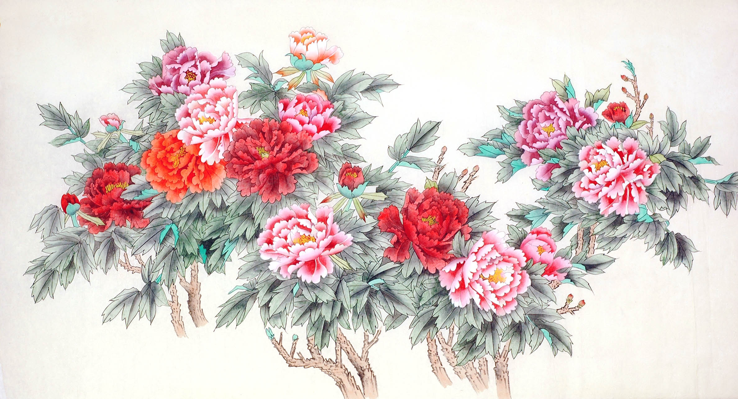 中国古美術・純手描き花鳥掛軸・水彩画・蒋延錫印款・書道品・絹本・肉筆・一物一图 中国古美術・旧藏珍品・四尺中堂画・趙佶款花鳥画・純手描き