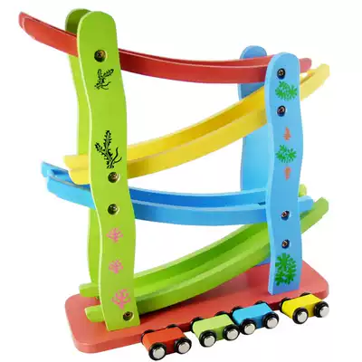 Foreign trade four-layer rapid gliding car slide car slide car Track speed car Rapid speed car toy