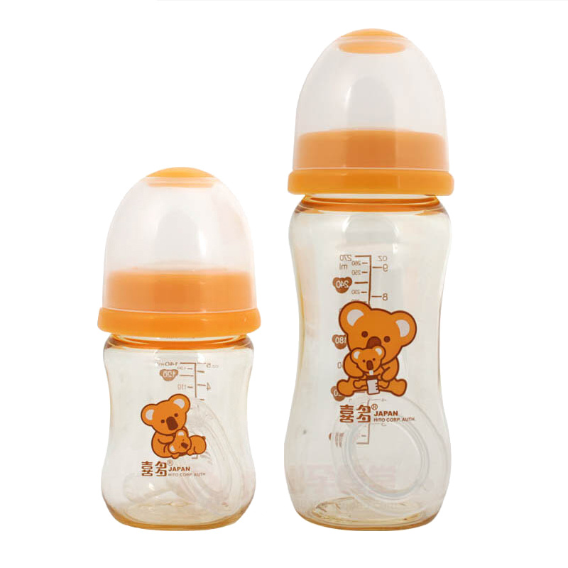 喜多 宽口径 葫芦型 PES奶瓶 S140ml/L270ml 婴儿奶瓶储奶瓶