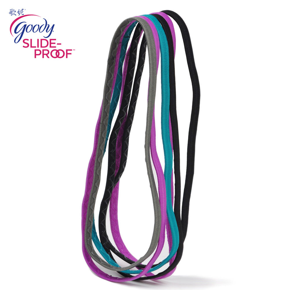 Goody/歌妮美国运动防滑发带 Staypu健身头带 发绳 优质硅胶防滑