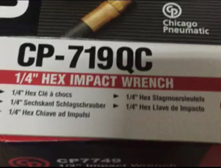 American CP Chicago Pneumatic Wrench Pneumatic Wrench Wind Approval CP-719QC