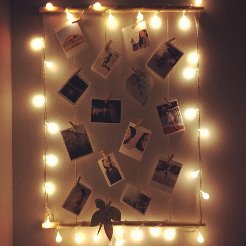 led lantern string decoration bedroom USB star lamp girl heart room layout bedroom selfie artifact net red light