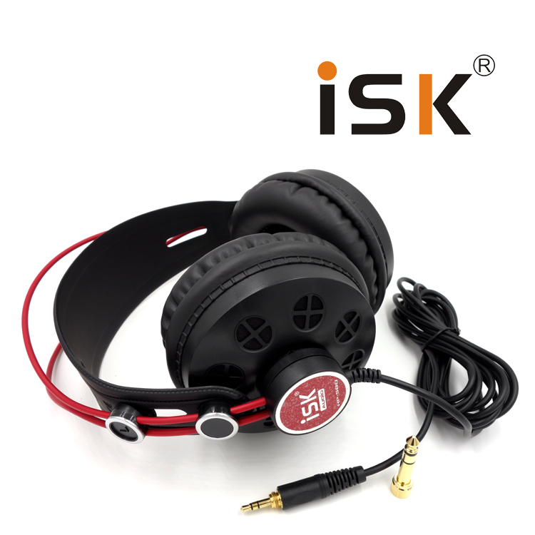 ISK HP-580 headphone DJ Mixer DJ Mixer sound recording studio live yelling Mcmobile phone K Goethe electronic violin electronic organ headphone Drum Universal Mountain Leaf CASIO Special Headphones