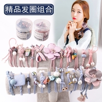 Korean head rope ins wind small fresh hair circle female hair rope tie hair bow headdress rubber band simple adult