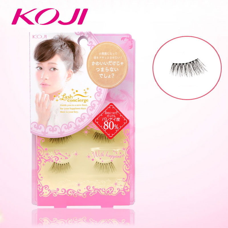 KOJI/蔻吉假睫毛Doll Cat NO.5 自然纤长裸妆眼尾拉长配胶水套装