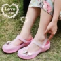 Giày nữ lỗ mùa hè Ying Sulan 2018 41 size lớn 42 đế dày đế dày, sandal đế mềm cộng với giày đi biển hoạt hình nữ bitis sandal nữ