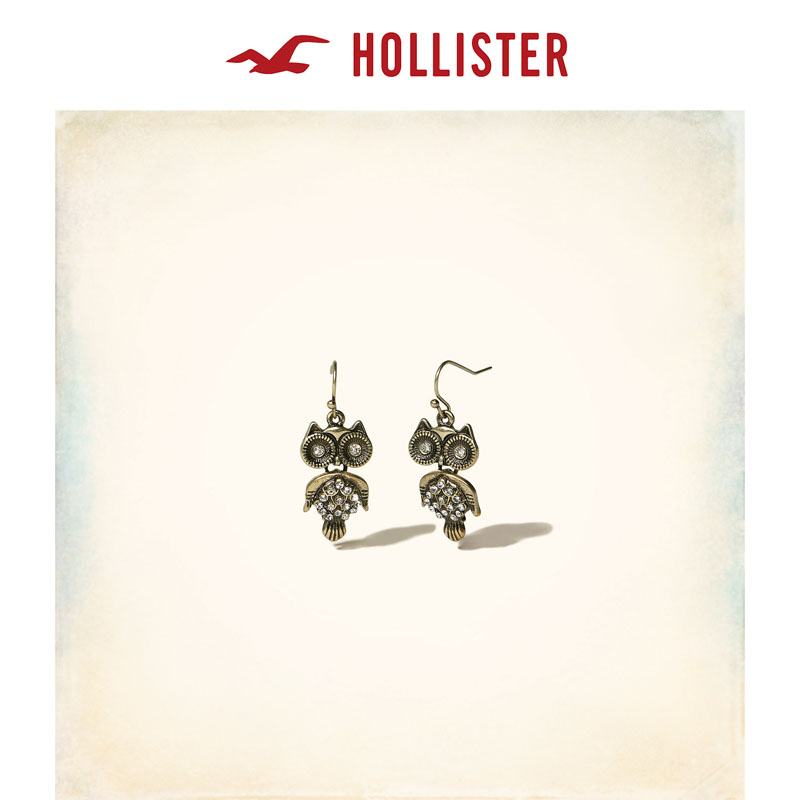 Hollister 猫头鹰耳坠 女 113012