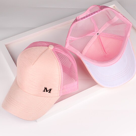 Hat Women's Mesh Hat Summer Outdoor Breathable Mesh Peaked Hat Women's Korean Fashion Versatile Sun Hat Baseball Cap