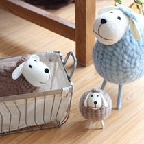 Looking for some wool felt simulation cute cute lamb handicraft desktop decoration decoration gift warm system