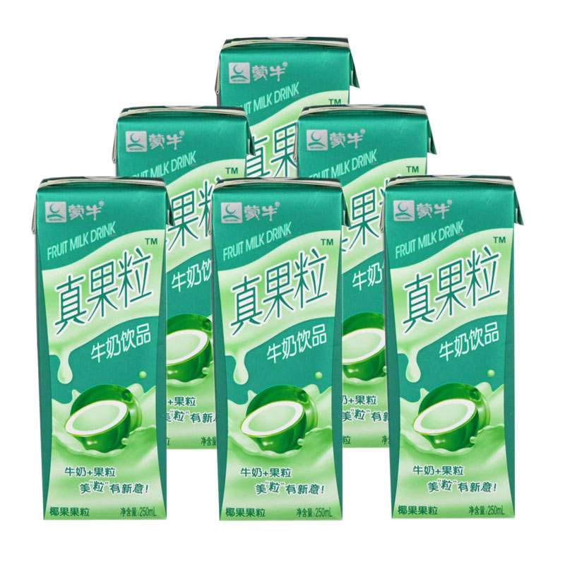 蒙牛 真果粒 牛奶(椰果果粒) 250ml*12盒