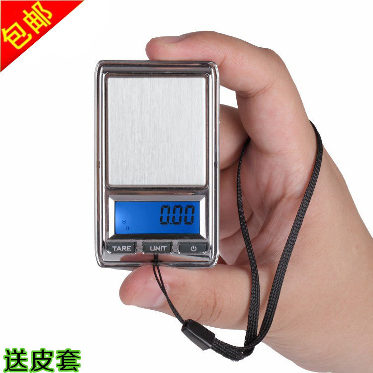 包邮迷你珠宝秤0.01g可携式带口袋称小型电子秤精准黄金钻石小克称