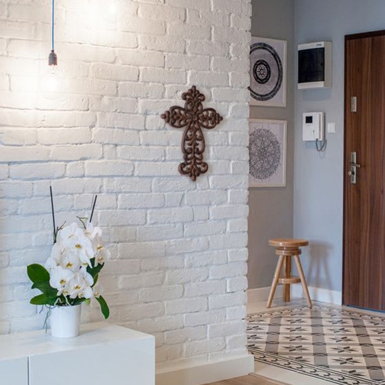 Retro cast iron cross ornaments wall hanging home decoration craft gifts ornaments hanging wall ornaments nostalgic iron art