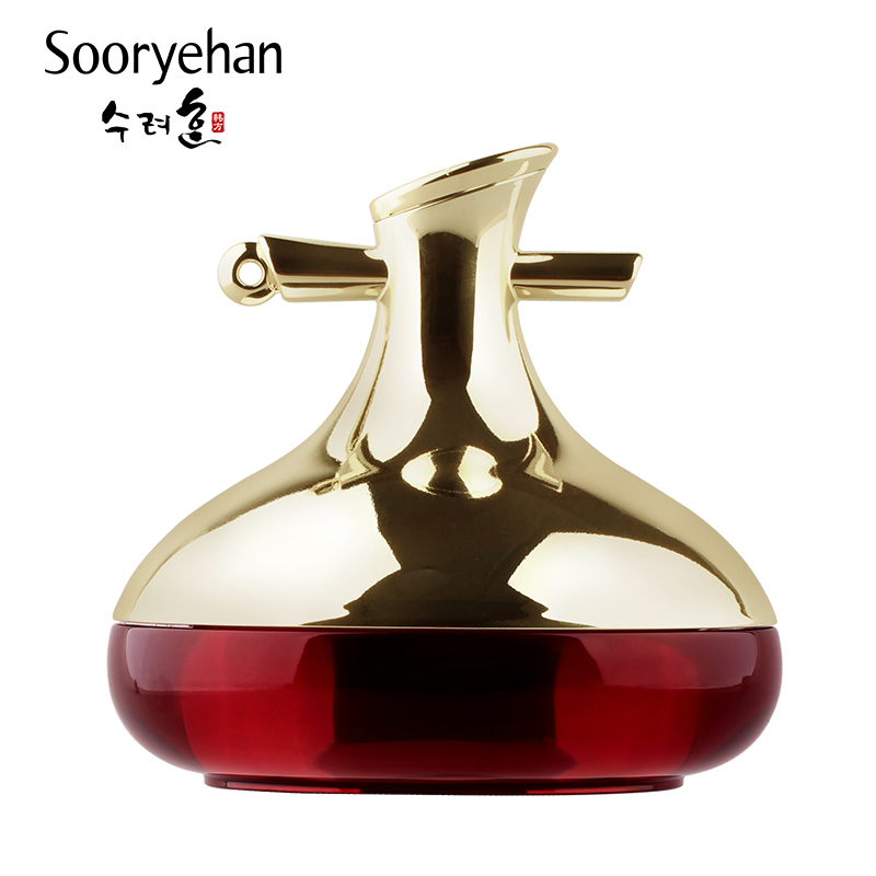 sooryehan秀雅韩秀天参先柔润白面霜50ml美白抗皱修复韩方发酵霜