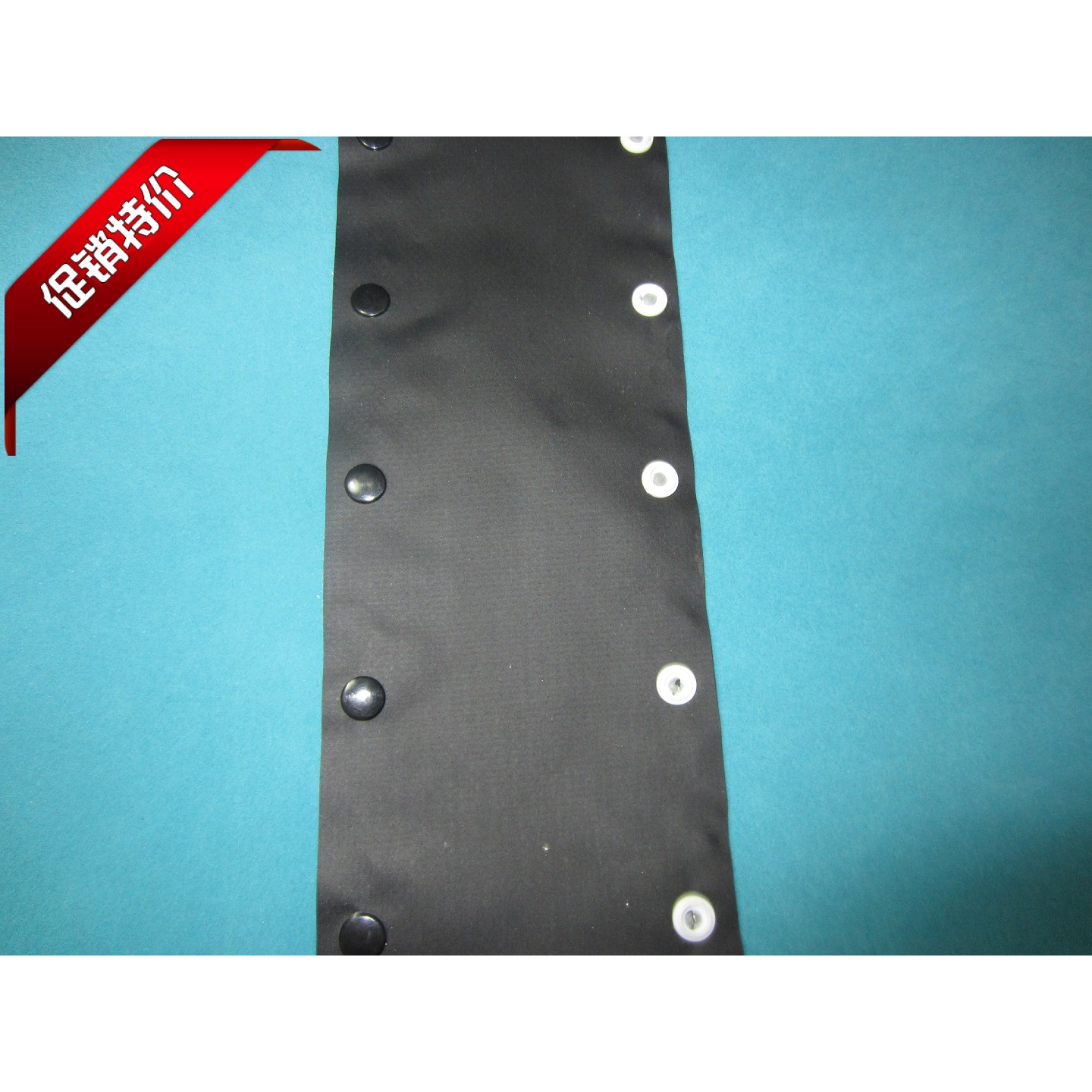 115 button FINISH STYLE END BELT PROTECTION WITH WIRE EASY WRAPPING CLOTH PVC GUARD WIRE WITH FLAME RETARDANT ABRASION RESISTANT BLACK