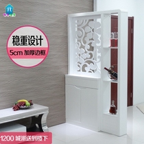 Simple modern living room partition screen cabinet double-sided hollow carved entrance cabinet foyer cabinet shoe cabinet wine cabinet decorative cabinet