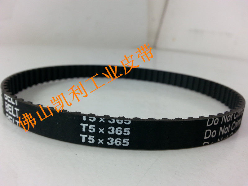 Spot supply high-quality synchronous belt T5-365 73 teeth black rubber conveyor belt with a circumference of 365mm