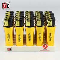 Hộp vàng của Bangjue chính hãng sáng tạo cá tính bơm hơi điện tử chống gió thẳng nổ nhẹ cái bật lửa