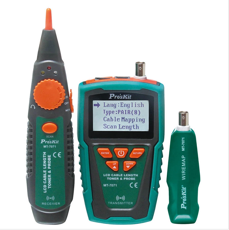 Taiwan Baoworkers MT-7071 LCD Audio Line Length Breakpoint Charlfinder Wire Finder Tester Tour Instrument