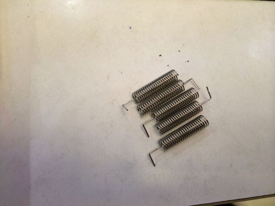 Silver-plated spring antenna 433m spring antenna spiral antenna metal antenna miniature antenna cc1100