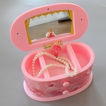 Princess girl music box Storage box Rotating dance ballet music box Childrens birthday gift jewelry box