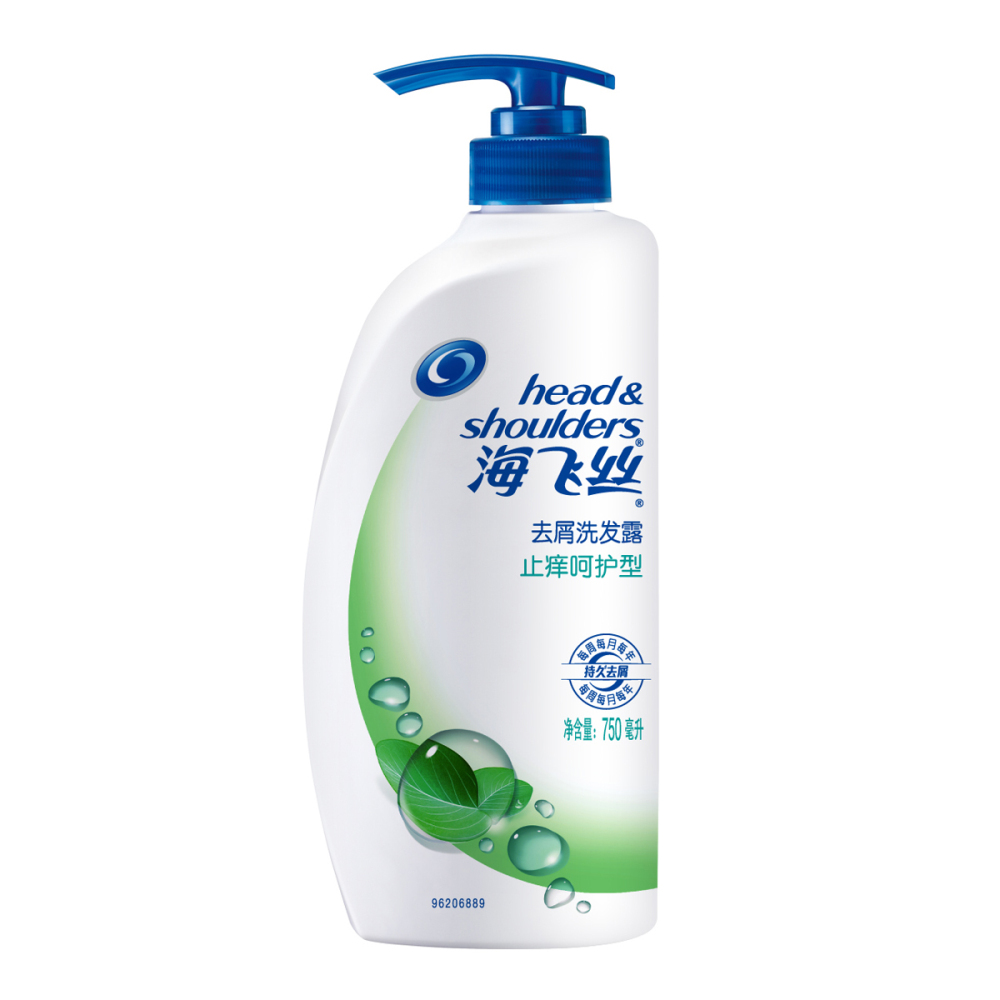 【天猫超市】海飞丝洗发水 止痒呵护型去屑洗发露750ml 滋养发丝