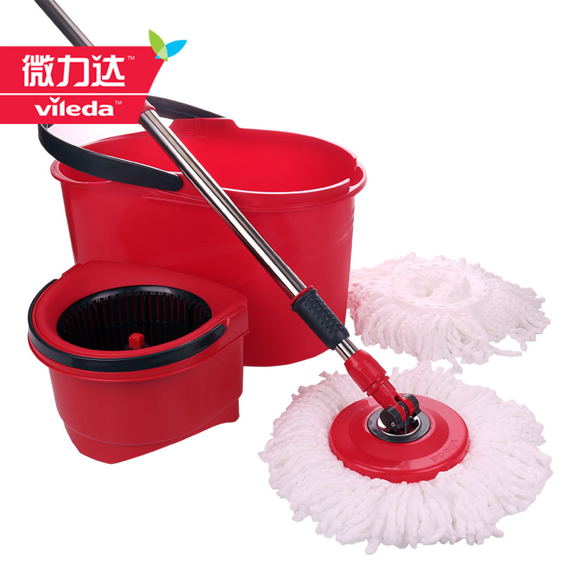 德国微力达巧手拖 旋转拖把手压式脱水拖把桶 旋转拖 好神拖