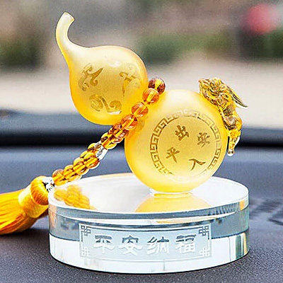 葫芦汽车摆件车饰品 高档水晶车内饰品 创意车上 车载装饰用品