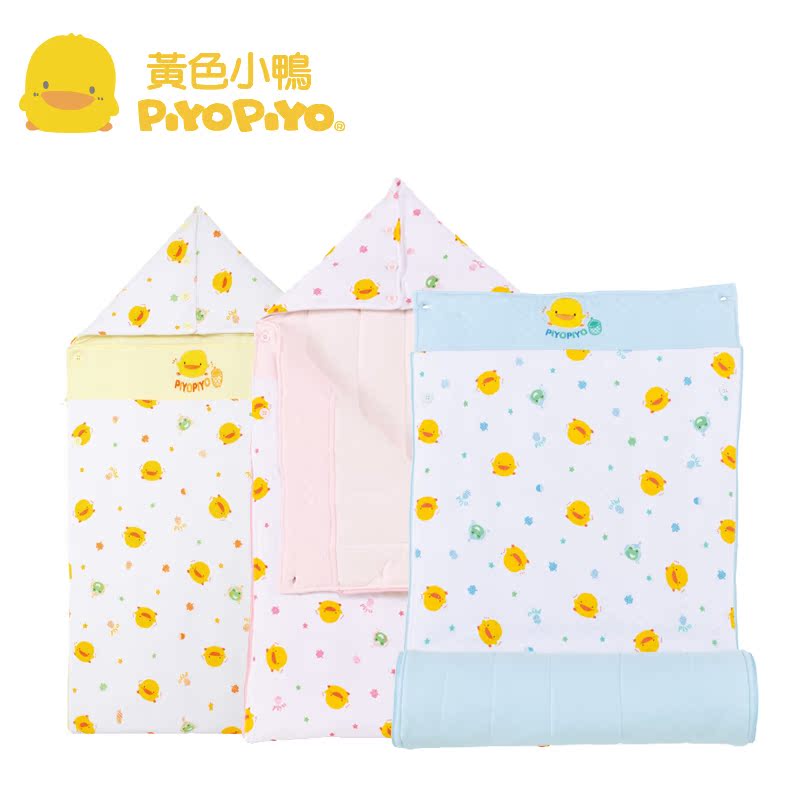黄色小鸭 雪花铺棉婴儿抱被 用品 抱婴被 新生儿抱被 秋冬 32147