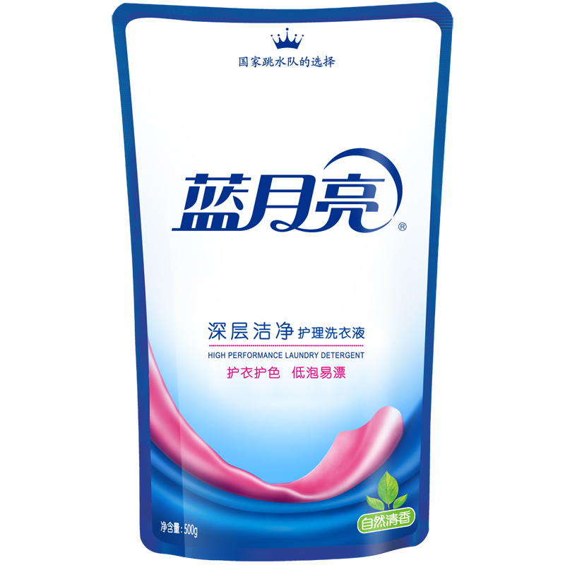 【苏宁易购】蓝月亮 深层洁净护理洗衣液(自然清香) 500g/袋