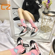 Vans os màu đỏ xanh đen và trắng kẻ caro Authentic giày nam cổ điển đôi giày vải VN0A38G1P0S