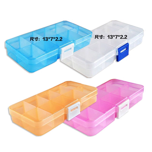 Прозрачная пластиковая коробочка для хранения, коробка для хранения, портативное ювелирное украшение, аксессуар