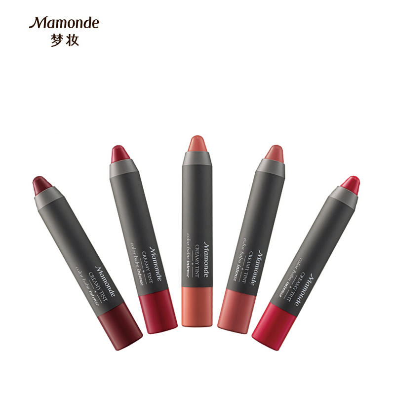 韩国Mamonde/梦妆唇膏花心丝绒唇膏笔蜡笔口红不掉色滋润保湿