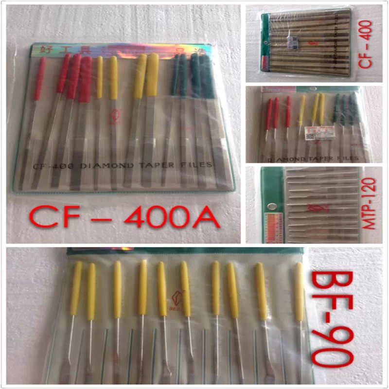 Taiwan BEST first-grade diamond file PTF-10 diamond file alloy file flat oblique file 10 pieces