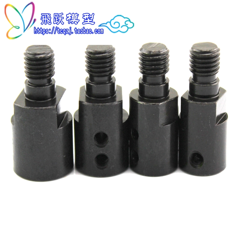 M10 saw blade chuck, blackening chuck, self-made model push table saw accessories, saw diy coupling, 45# steel
