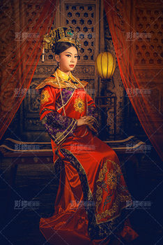Classical Costume, New Style Ancient Costume for Photo Studio, Themed Costume for Women, Same Style as the Noble Concubine Outfit from the Qing Dynasty Series