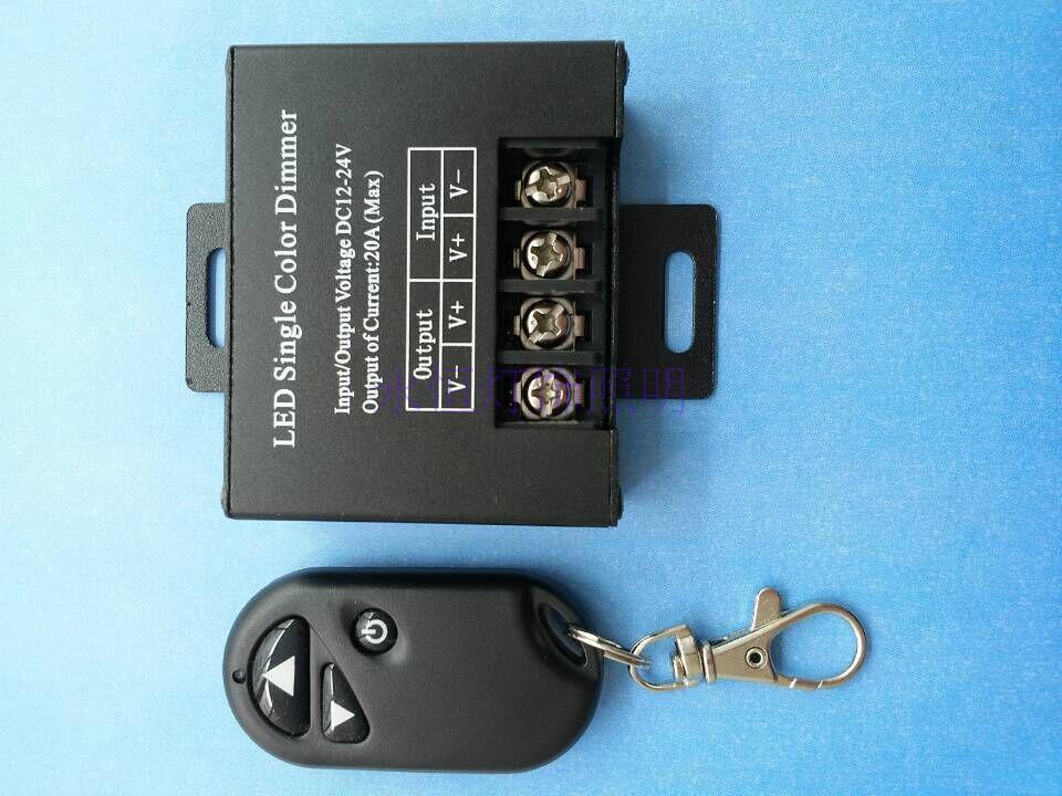 20A RF LED dimmer Wireless dimming switch Remote control dimming controller with suction flash strobe