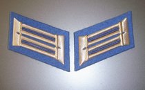East Germany Democratic Germany German military uniform Polizei transportation well inspector collar badge