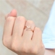 Người giám hộ 12 chòm sao ngón tay sang trọng nhẫn tối giản nữ sinh viên hipster cá tính lưới đuôi đỏ nhẫn titan thép vàng hồng - Nhẫn nhẫn cưới kim cương Nhẫn