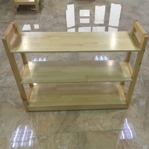 Kindergarten solid wood teaching aid cabinet New Zealand pine solid wood Childrens toys storage storage finishing locker rack furniture