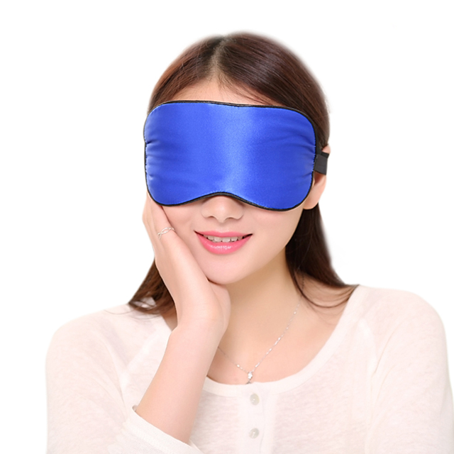 真丝眼罩 冷热敷缓解眼疲劳桑蚕丝护眼女冰袋遮光睡觉睡眠眼罩