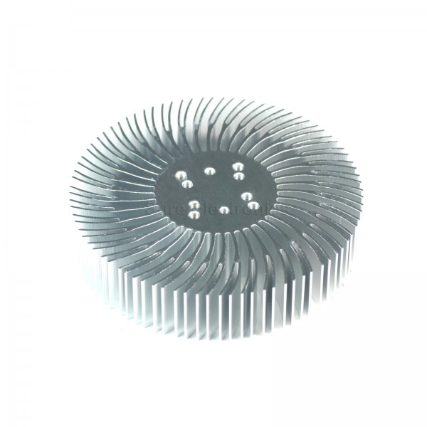 3W5W10W high power sunflower round radiating fin LED light aluminium radiator 90x20mm with screw spot