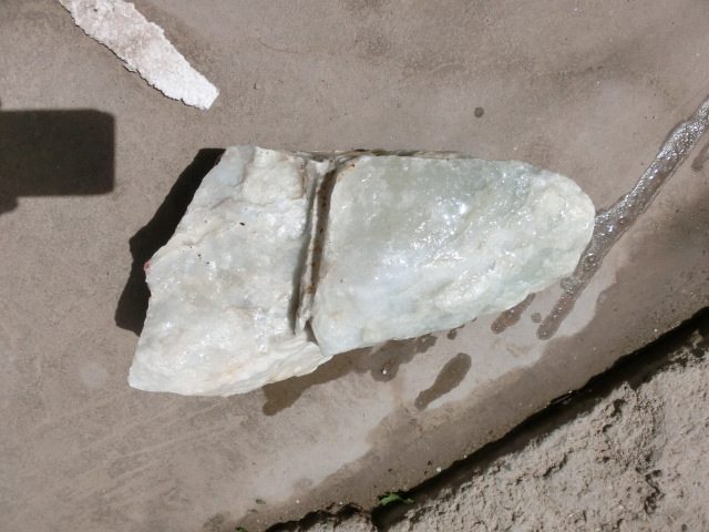 1508200 jade raw material bare stone natural raw stone Qinghai Kunshan Yushan Expected White Jade Pendulum material 7 45 kg